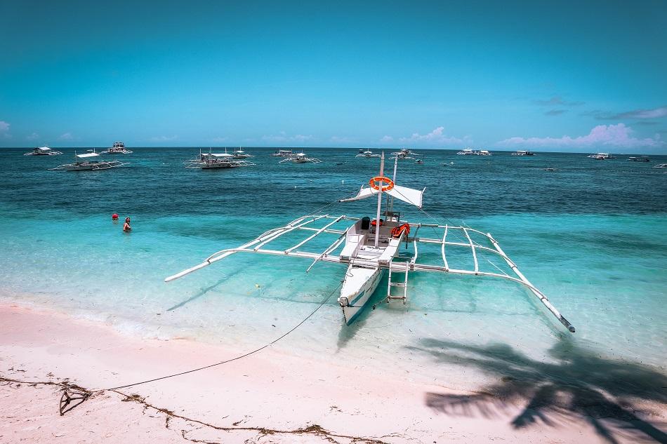 Boat at Alona Beach Panglao, Bohol