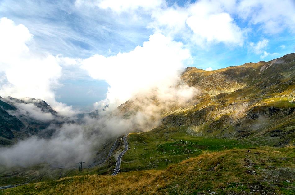 Transfagarasan Highway Romania cloudy day