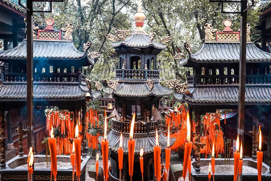 Qingcheng Mountain temple, near Chengdu