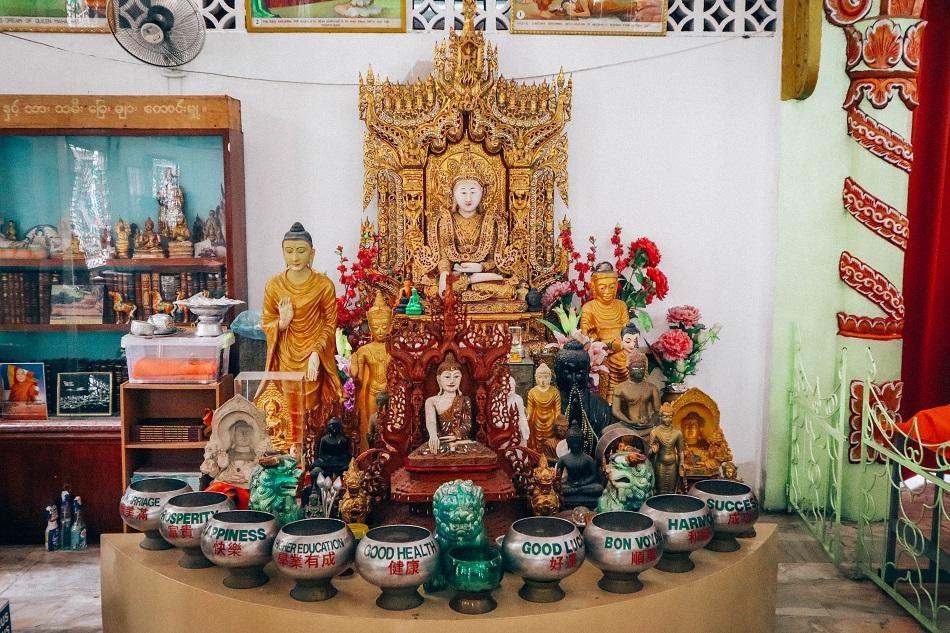 Dhammikarma Burmese Temple in George Town, Penang
