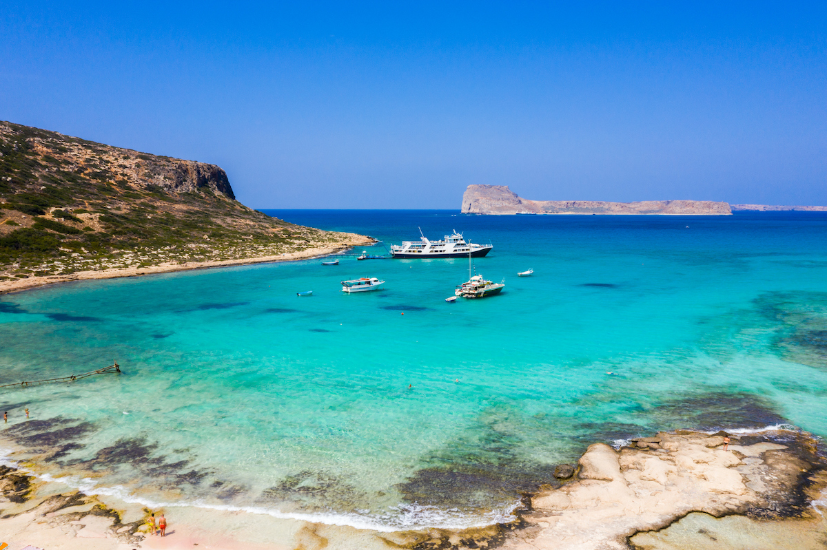 pink balos beach, pink beach crete, balos beach crete