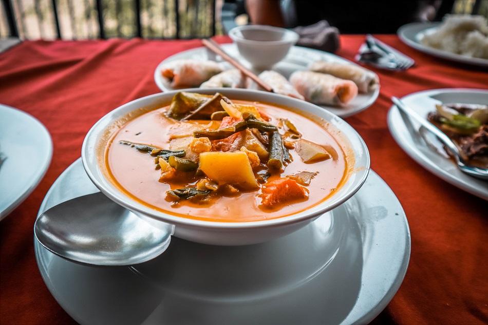 Meal at Mandalao Elephant Sanctuary
