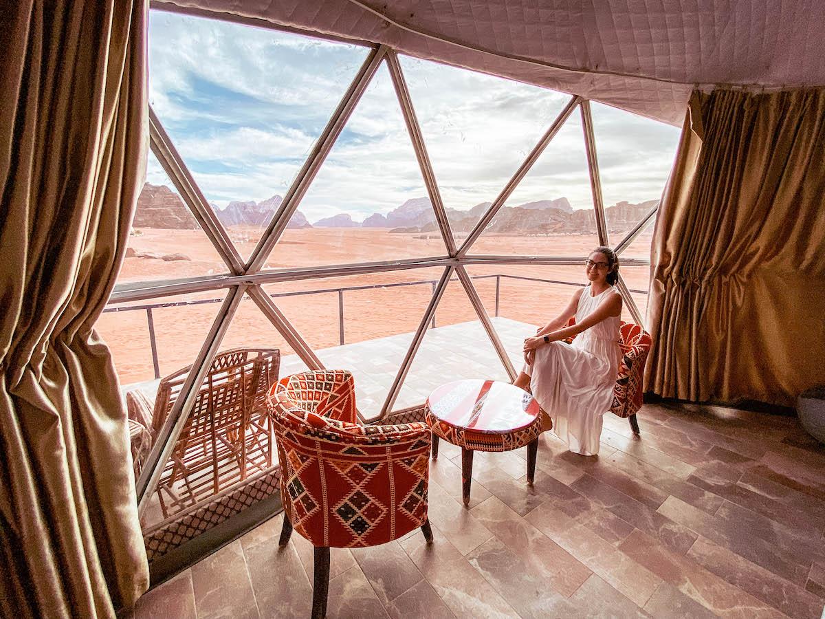 Hasan Zawaideh camp igloo in Wadi Rum