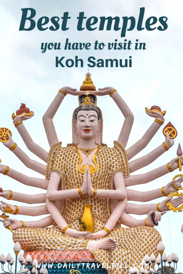 Wat Plai Laem Temple Koh Samui Guanyin statue arms
