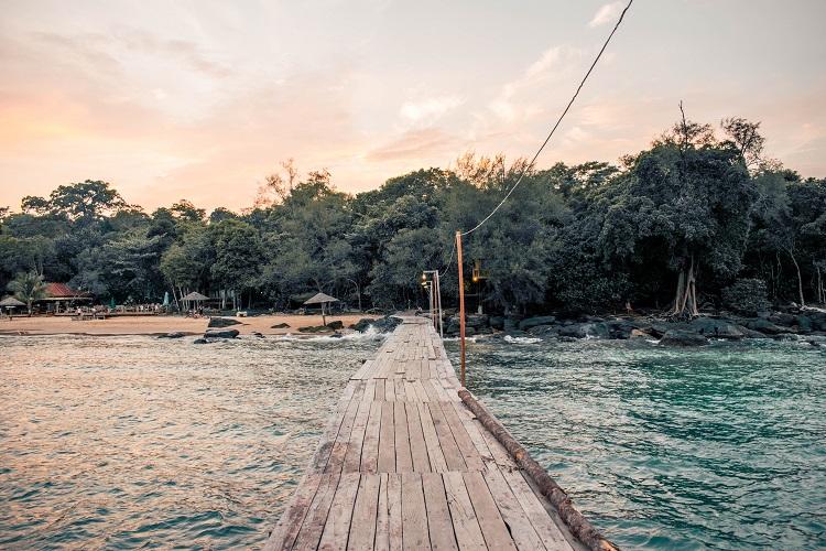 Long Beach Koh Rong at sunset