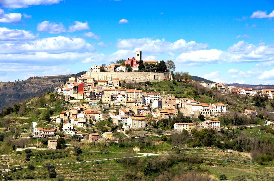 Motovun Town Croatia on a hill