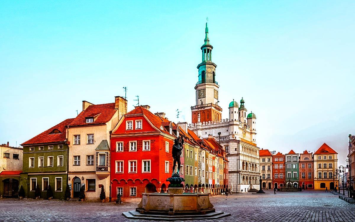 Pozan colorful city Poland - most colorful destinations in the world, vibrant cities, colorful cities, colorful earth, vibrant places around the world