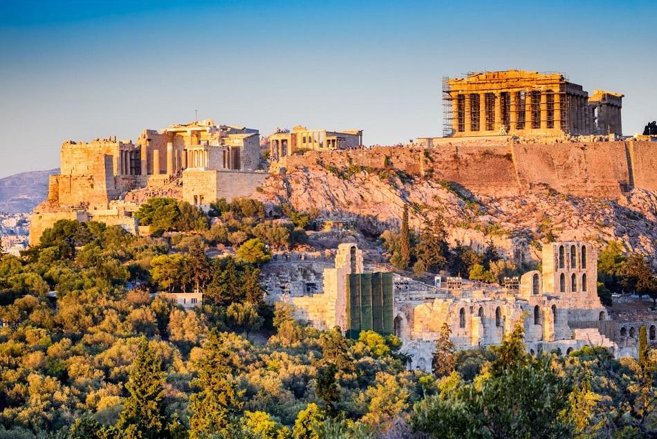 Sunset over Acropolis, Athens