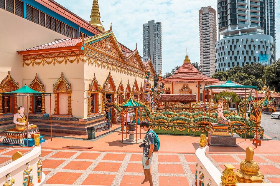 Wat Chaiyamangalaran Thai Buddhist Temple in George Town, Penang