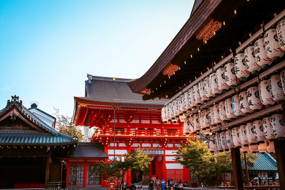 Yasaka Shrine Kyoto interior