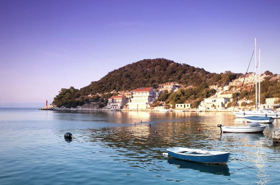 Zaklopatica Bay at sunset - hidden gem in Croatia